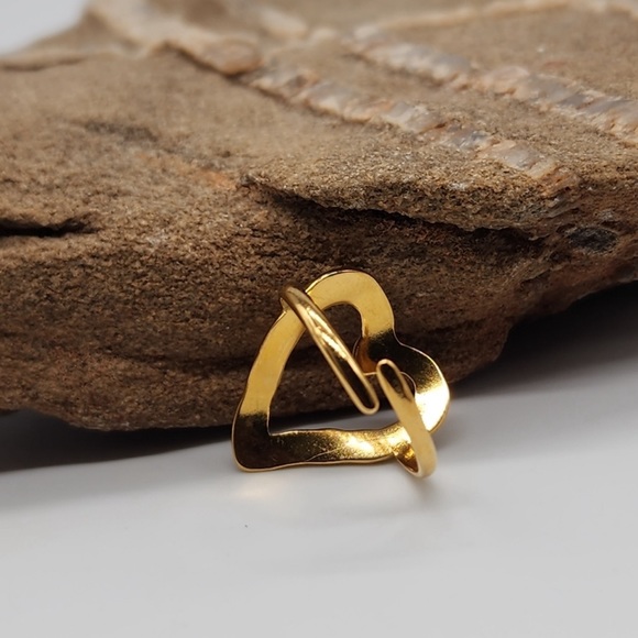 FP Jewelry 14k Gold Ring Heart Bohemian Style ONE SIZE / ADJUSTABLE - Picture 4 of 5